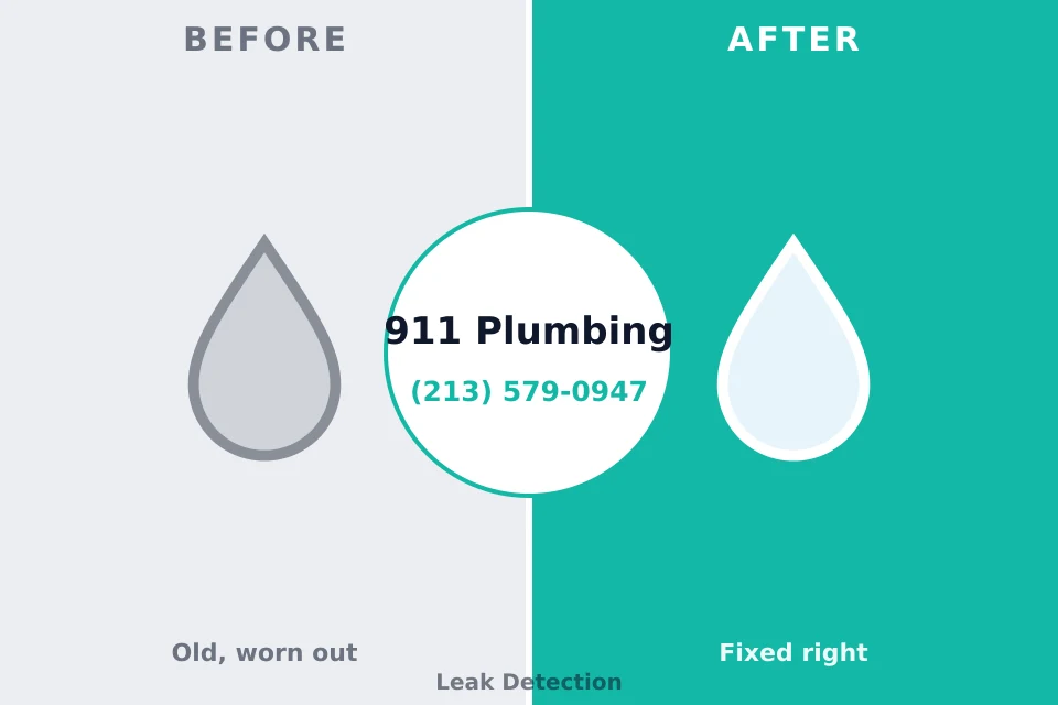Before and after: plumbing repair Bridgeport, OH